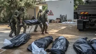 Soldados israelíes luego de los ataques de Hamas en la frontera con Gaza.