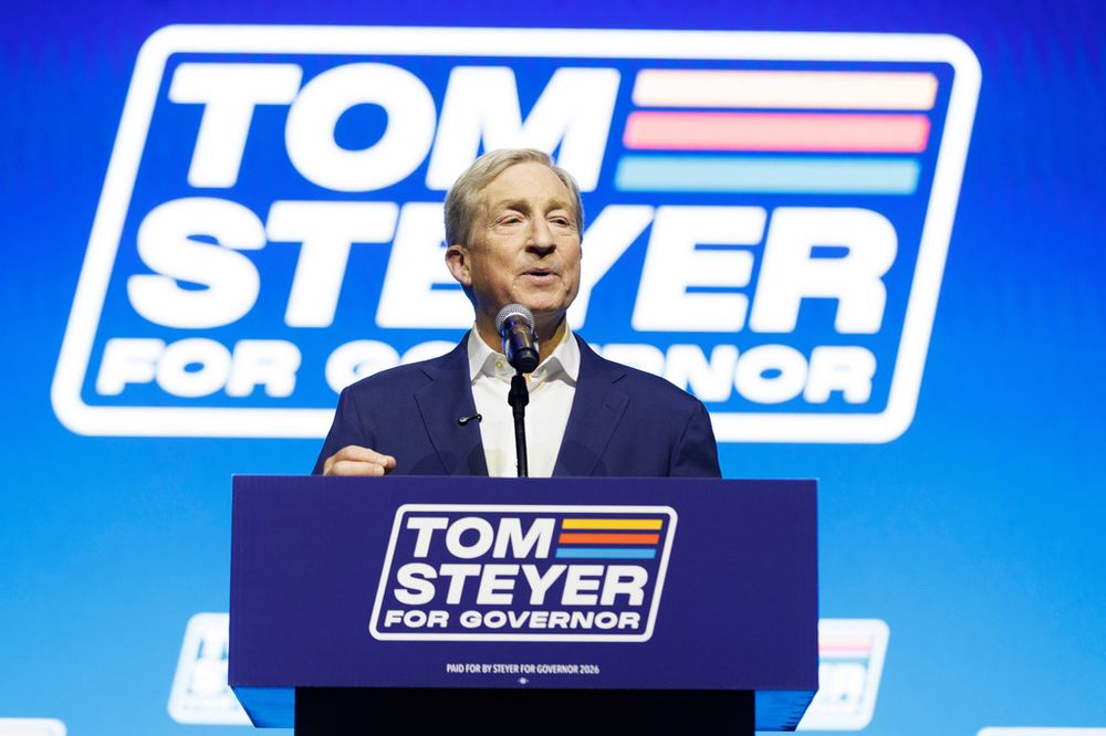 Tom Steyer, candidato demócrata a la gobernación de California.