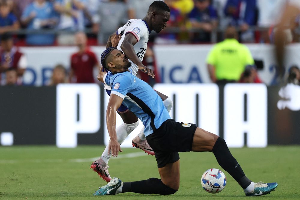 Ronald Araujo jugó un gran partido en la selección de Uruguay ante Estados Unidos por la Copa América 2024