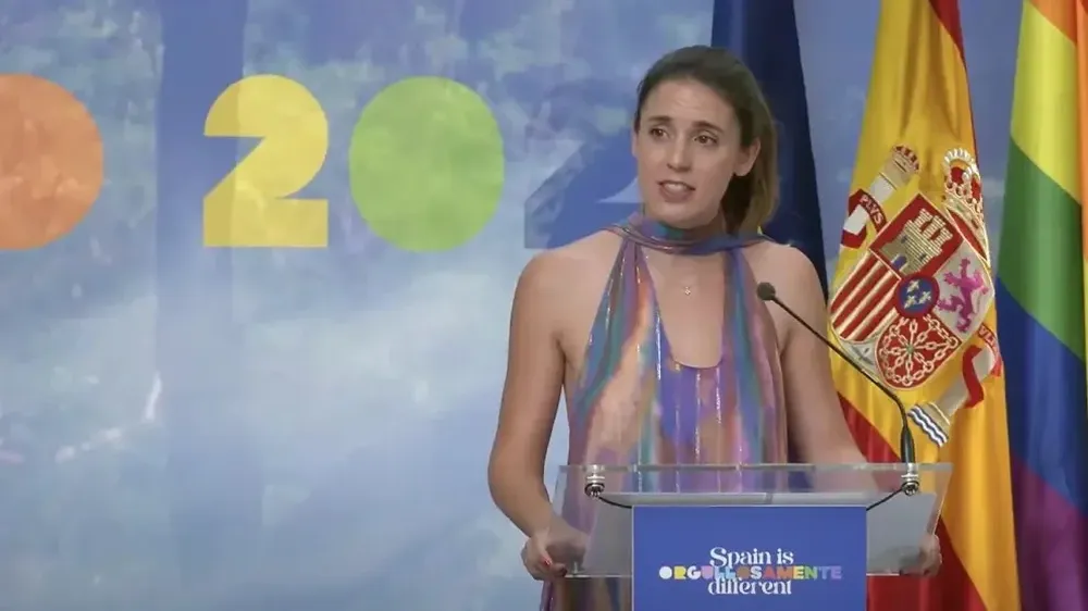 Irene Montero, complicada tras la polémica ley del “solo sí es sí”.