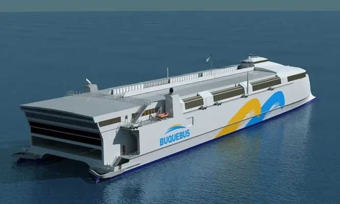 El nuevo barco que López Mena tiene previsto sumar para su flota en el Río de la Plata.