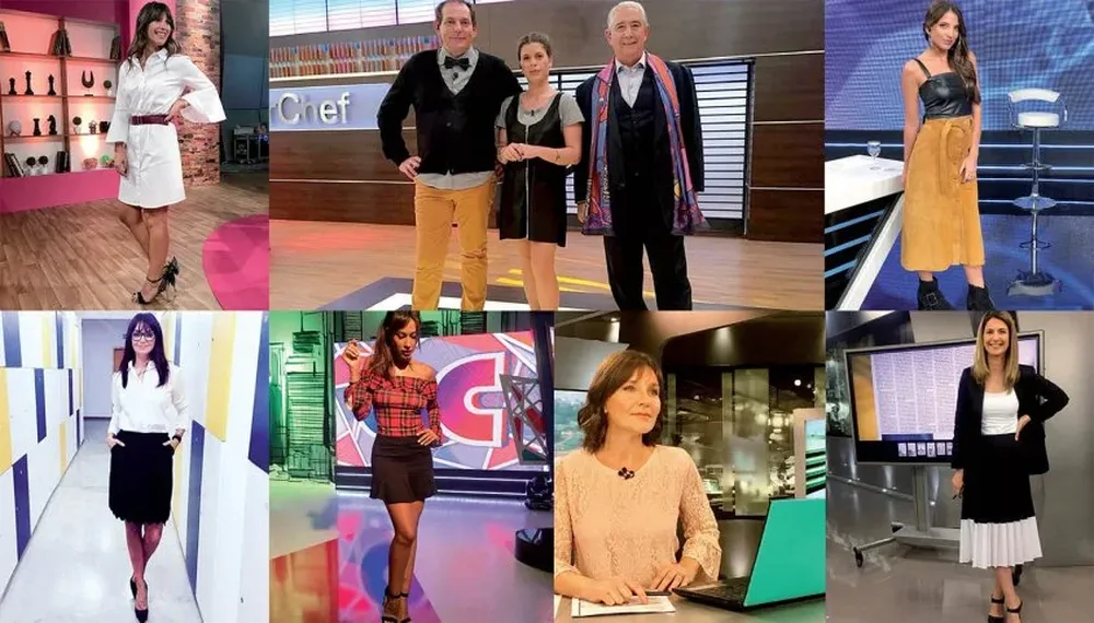 Looks televisivos: Sofía Rodríguez, Laurent Lainé, Lucía Soria y Sergio Puglia, Jimena Sabaris, Victoria Zangaro, Giannina Silva, Carolina García y Paola Botti.