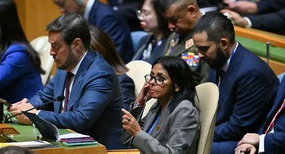 Delcy Rodríguez participó de la Asamblea General de la ONU en Nueva York donde habló Donald Trump el martes.