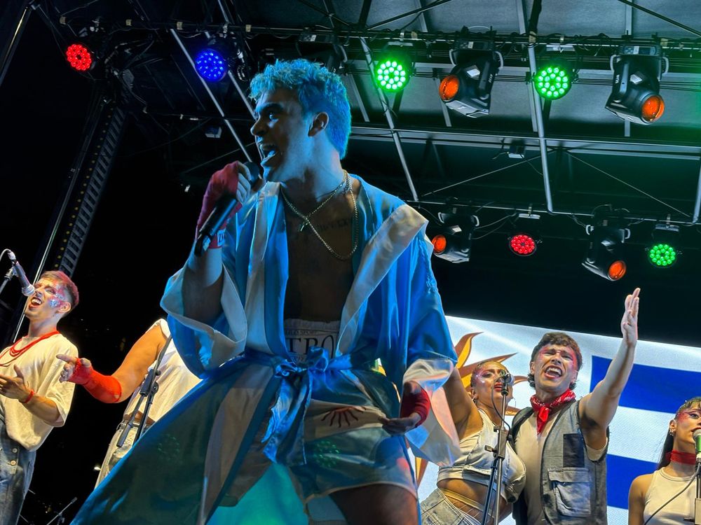 Carnaval: Fabrizio Silvera, interpretando a Rodrigo, en Los Muchachos.