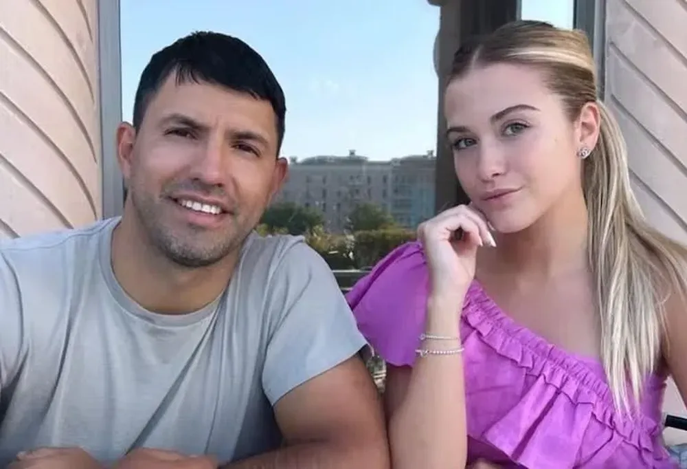 El Kun Agüero y Sofía Calzetti