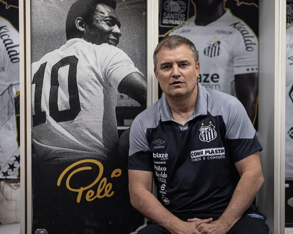 Diego Aguirre en Santos