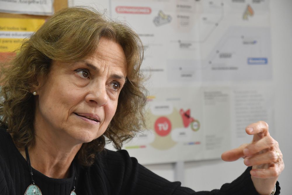 Aristimuño, en su oficina del noveno piso de la ANEP