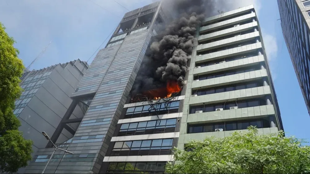 El incendio en Leandro Alem 668