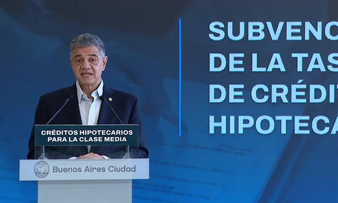 Jorge Macri presentó los nuevos créditos hipotecarios en CABA.