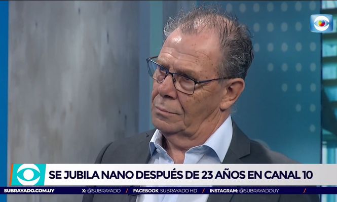 Nano Folle se despide de Subrayado de Canal 10