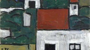 Paisaje con casas, la única obra que será subastada y que pertenece al uruguayo Joaquín Torres García