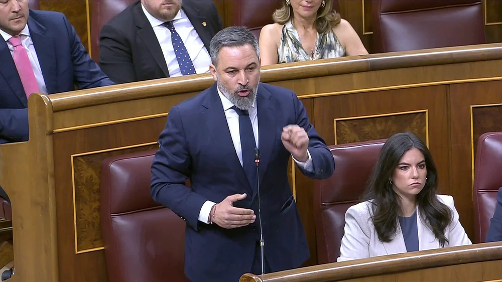 El líder de Vox, Santiago Abascal.