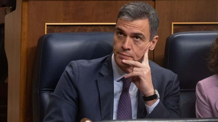 Pedro Sánchez, presidente del Gobierno español, en el Congreso.