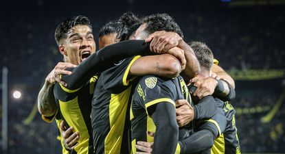 Matías Arezo en el festejo