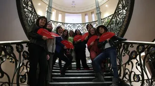 Abanicos para reivindicar el papel de la mujer en la gala de los Goya.