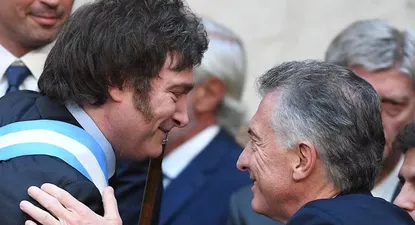 Presidente Javier Milei y ex presidente Mauricio Macri.