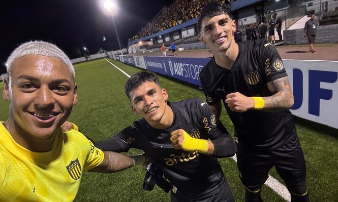 Leandro Díaz tras el triunfo de Peñarol en Minas
