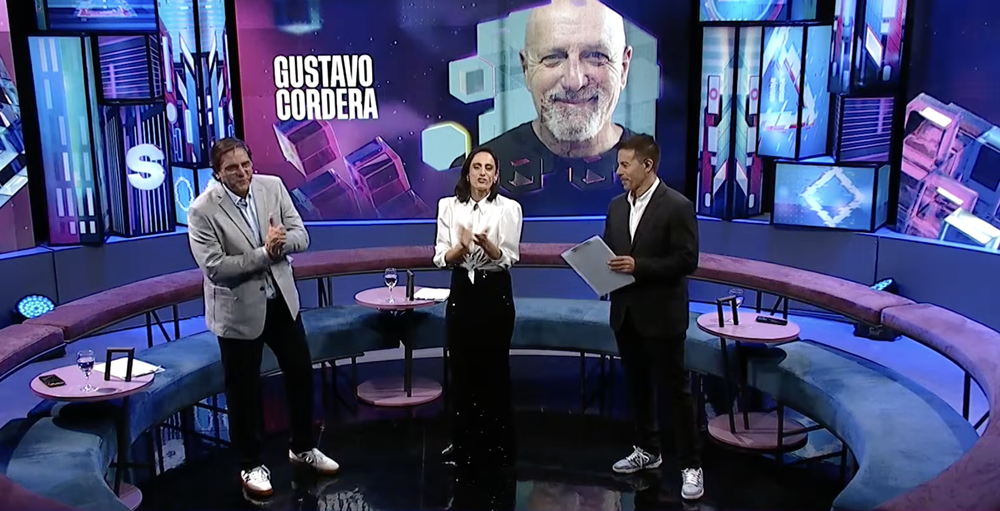 Jorge Piñeyrúa, Noelia etcheverry y Rafa Cotelo en Sonríe, te estamos grabando