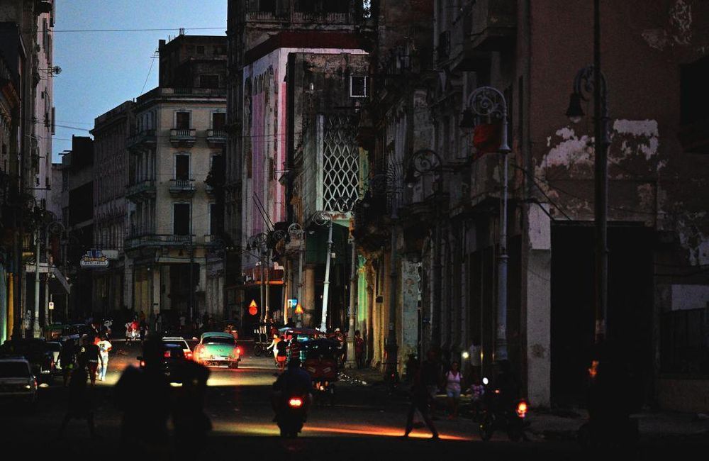 La Habana, a oscuras.