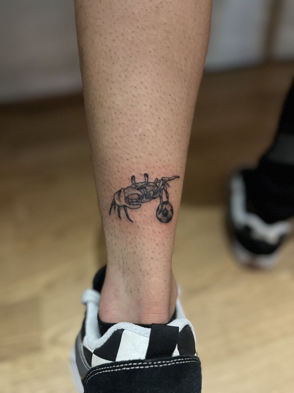El tatuaje en homenaje al Cangrejo Cabrera&nbsp;
