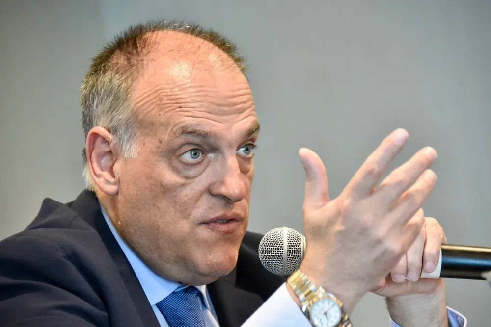 Tebas habla sobre Laporta.