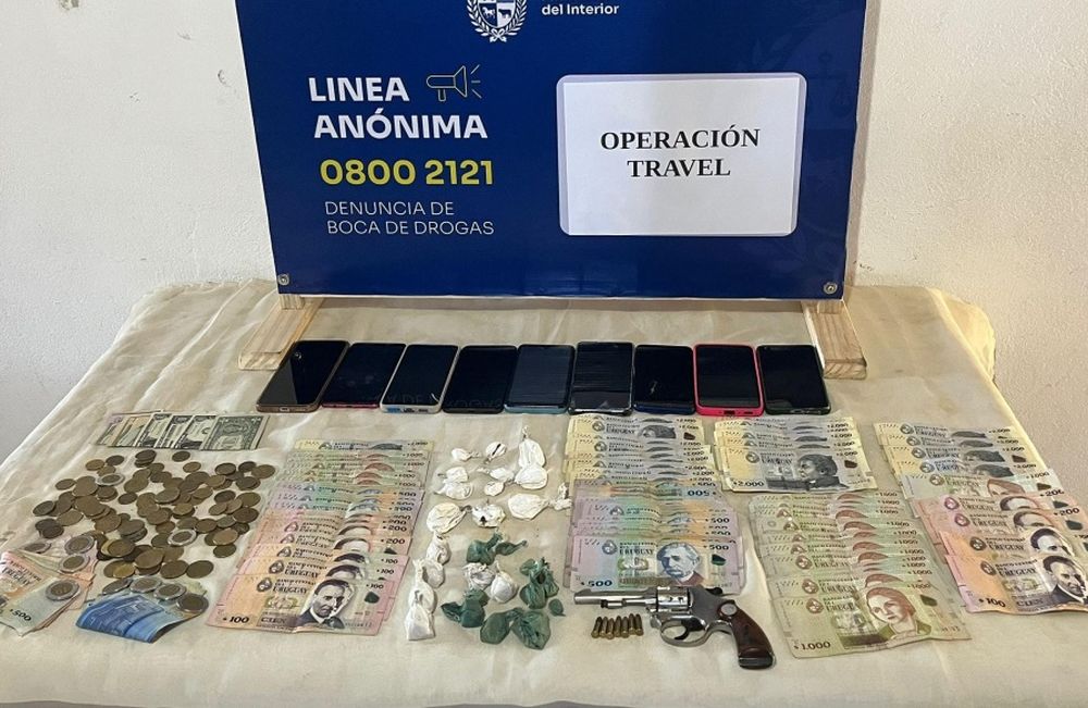 Elementos incautados en los allanamientos en Artigas