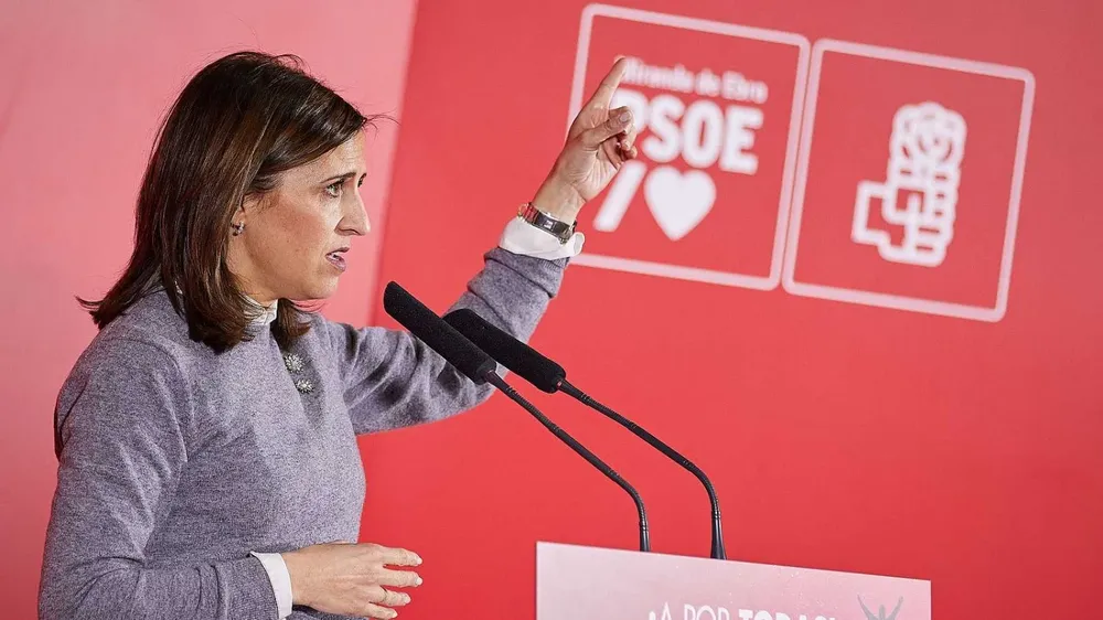 La nueva portavoz de la Ejecutiva Federal del PSOE, Esther Peña.