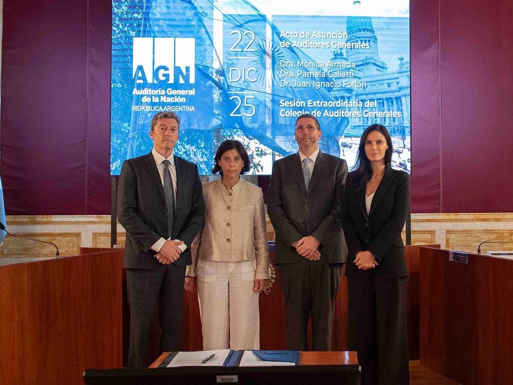 Los nuevos miembros de la AGN, ya en funciones.