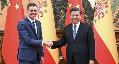 Pedro Sánchez y Xi Jinping