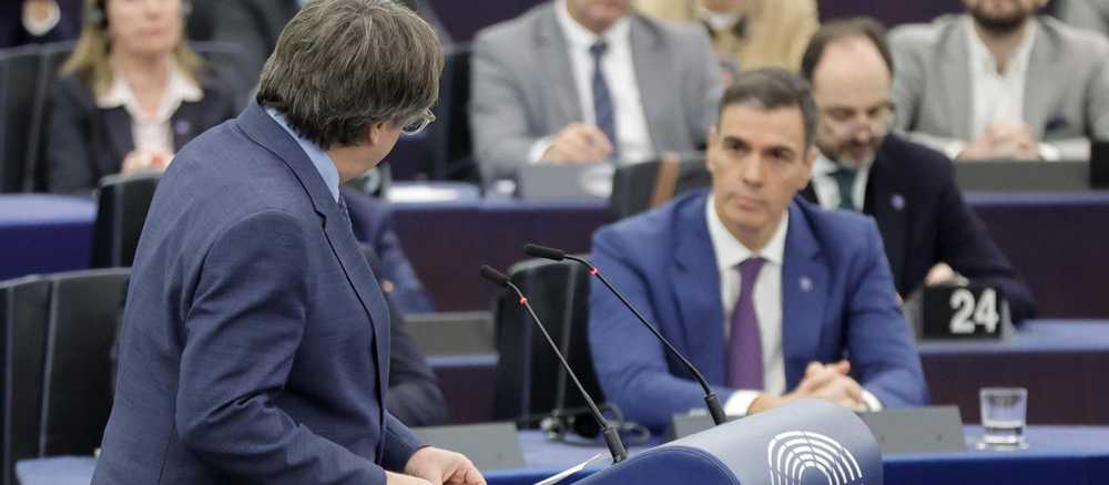 Pedro Sánchez y Carles Puigdemont