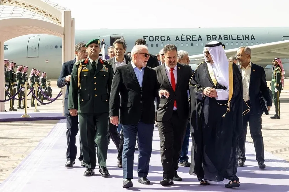 Lula llegó este martes a Arabia Saudita.