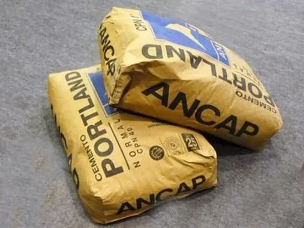 Bolsas de pórtland de 25 kilos.