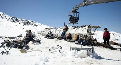 El set de rodaje de la película de J.A. Bayona.
