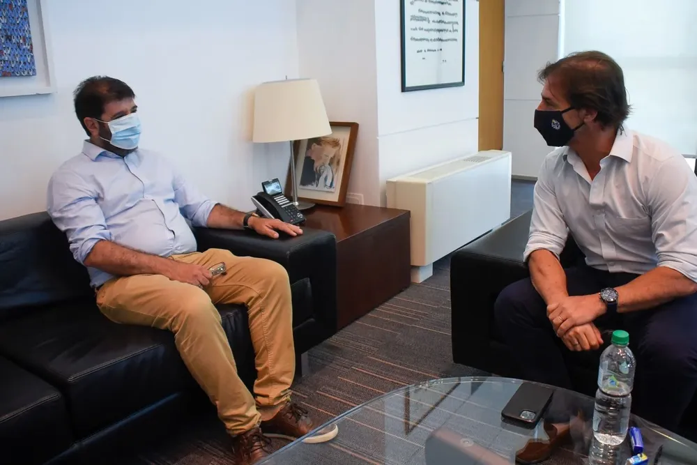 Lacalle y Fernando Pereira reunidos en Torre Ejecutiva