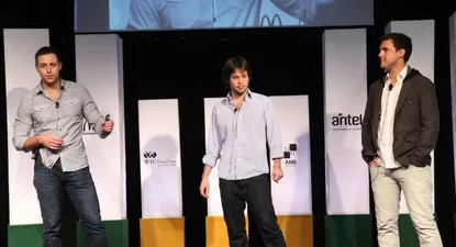 Los socios fundadores de PedidosYa, Ariel Burschtin, Ruben Sosenke y Álvaro García