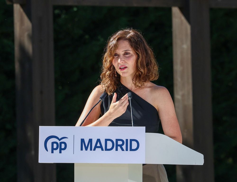 La presidenta de la Comunidad de Madrid, Isabel Díaz Ayuso