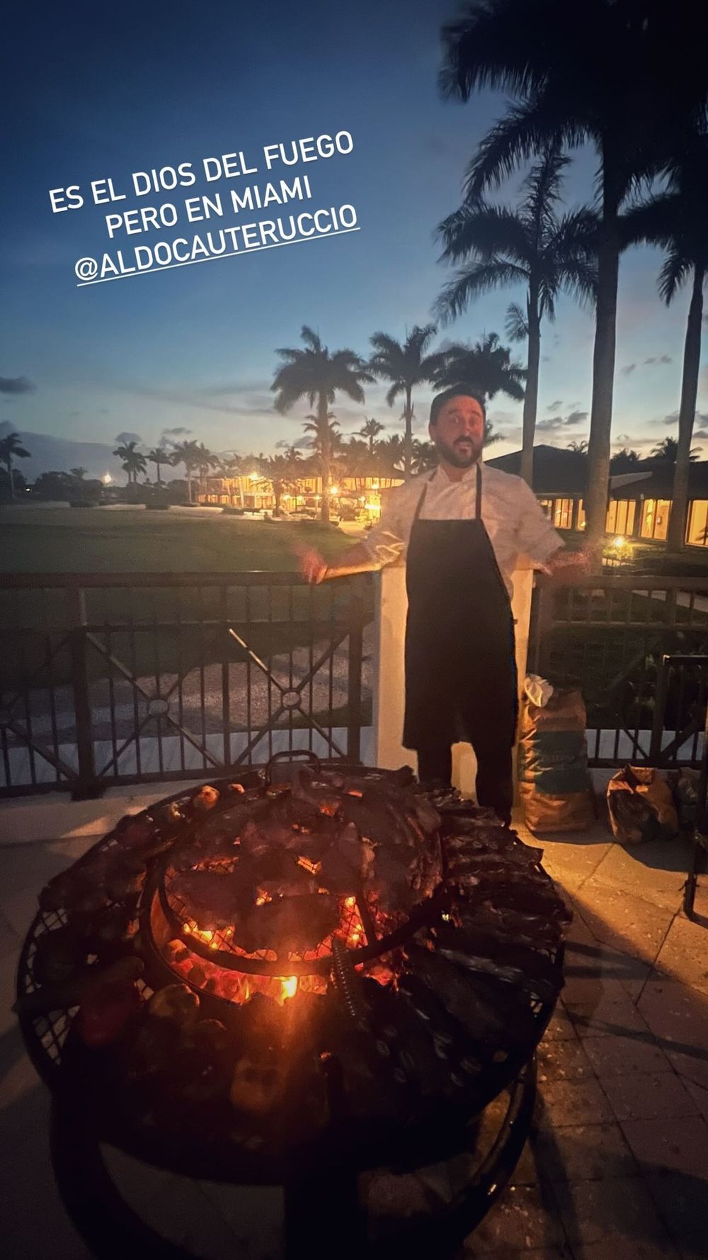 Aldo Cauteruccio y el asado de la selección uruguaya