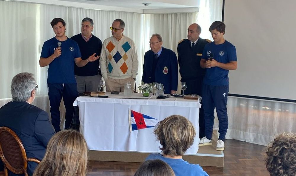 Hernán Umpierre y Fernando Diz en el Yacht Club Punta del Este