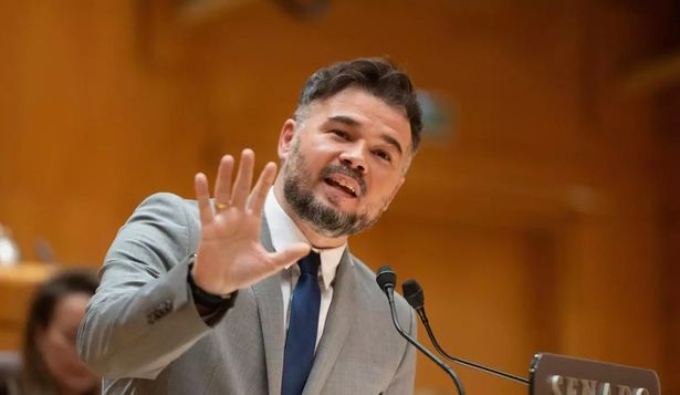 El portavoz de ERC en el Congreso, Gabriel Rufián