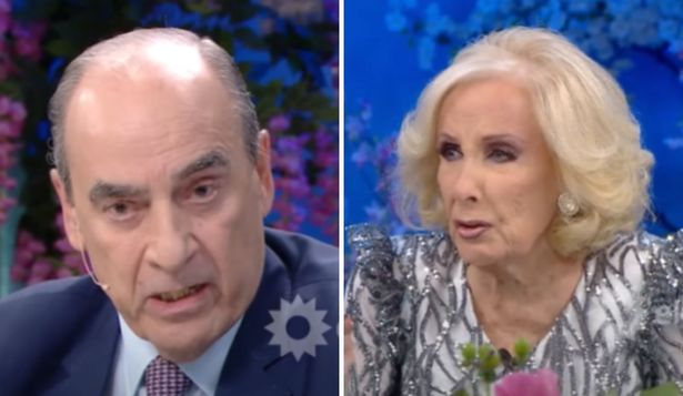 El intercambio al aire entre Mirtha Legrand y Guillermo Francos.