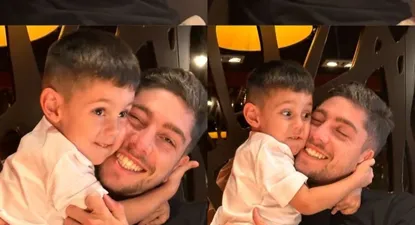 Federico Valverde aprovechó el domingo libre en familia junto a su hijo Benicio