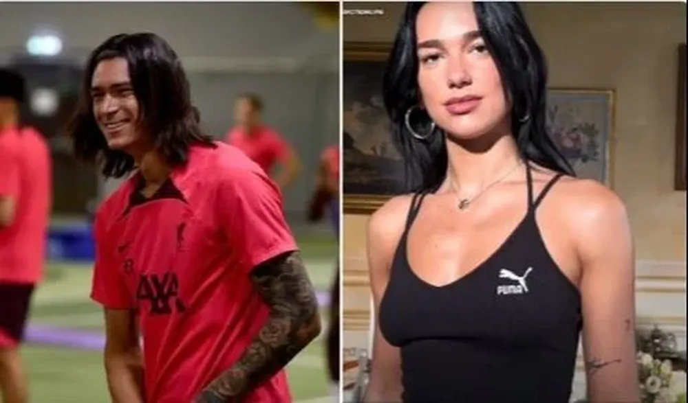 Darwin Núñez y Dua Lipa