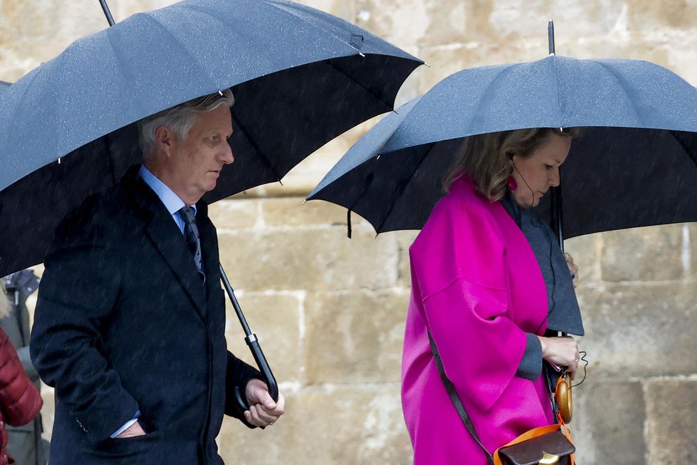 Los reyes de Bélgica, Felipe y Matilde. EFE