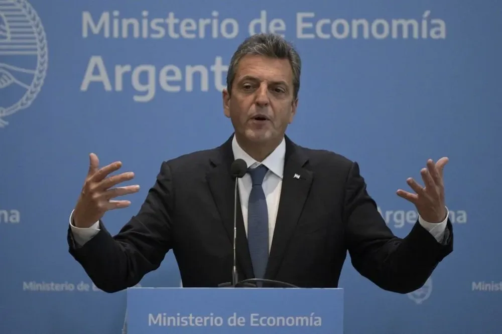 Sergio Massa en conferencia de prensa