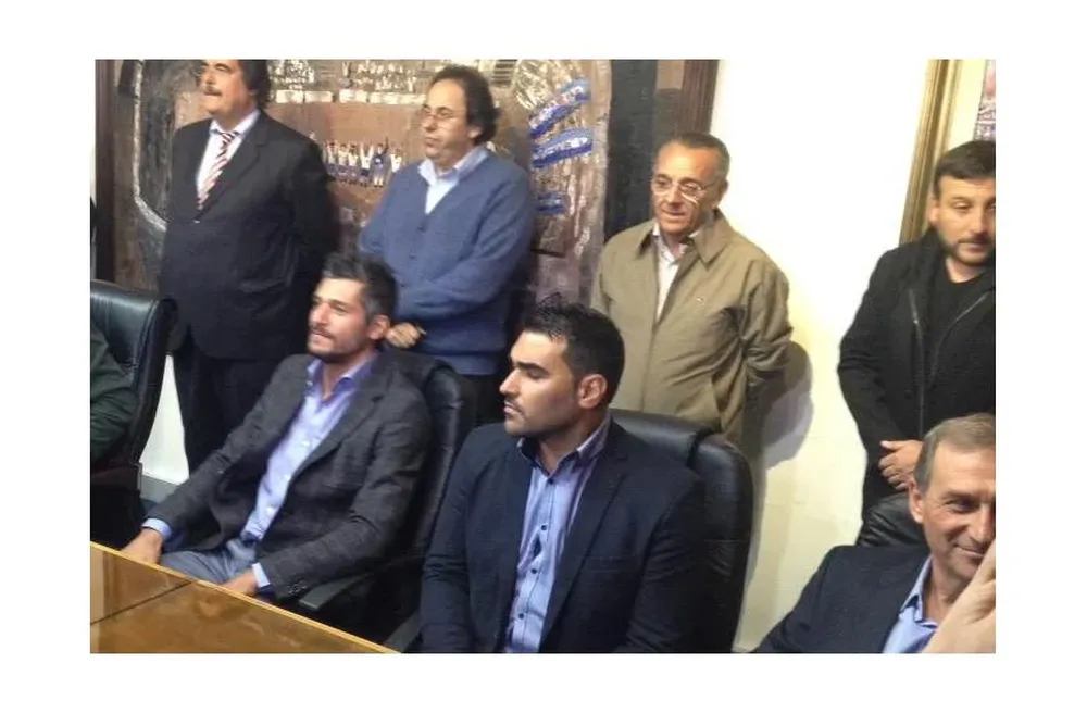 Munúa, Berman y el lprofe Franco.