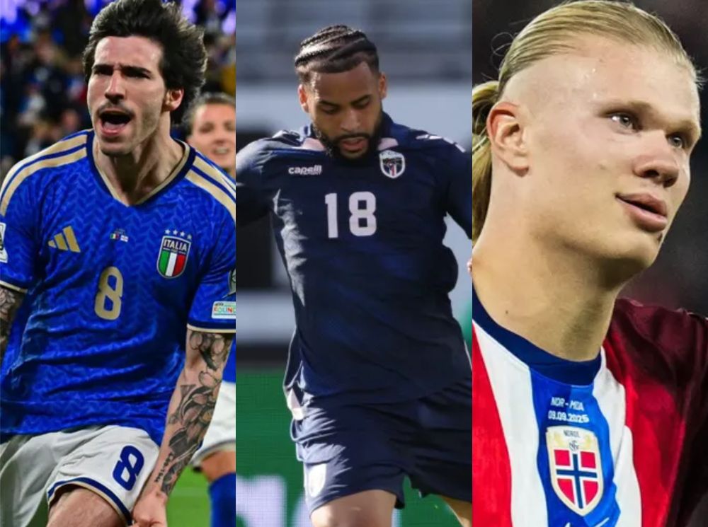 Sandro Tonali de Italia, Telmo Arcanjo de Cabo Verde y Erling Haaland de Noruega