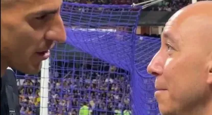 Nahuel Guzmán le protestó a un periodista por el grito de las mujeres con insultos hacia él