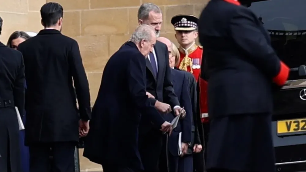 Felipe VI y Juan Carlos I se rencuentran en Windsor dos meses después.