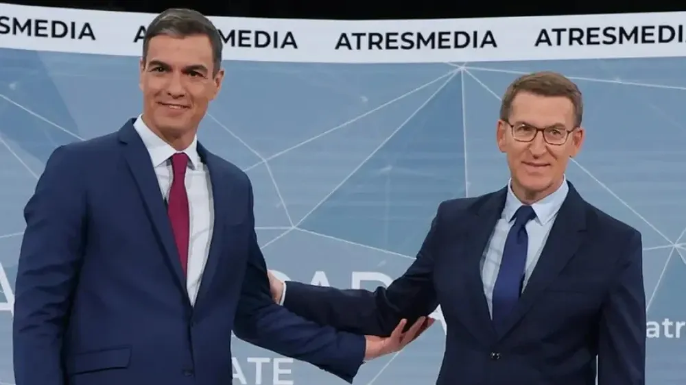 Pedro Sánchez y Alberto Núñez Feijóo, favoritos con el desafío de formar gobierno.