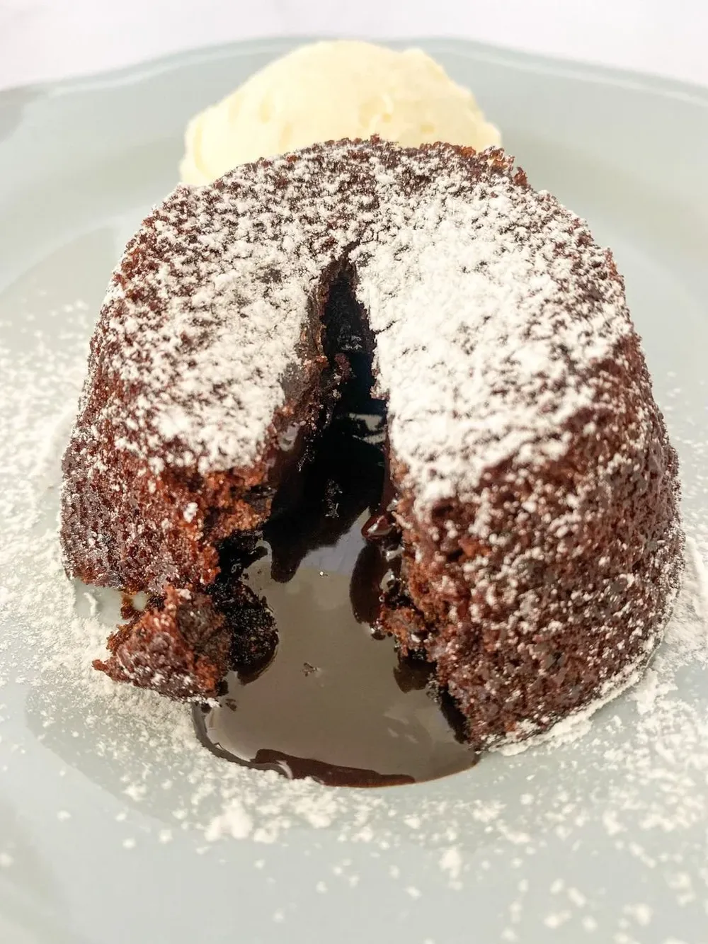 Volcán de chocolate